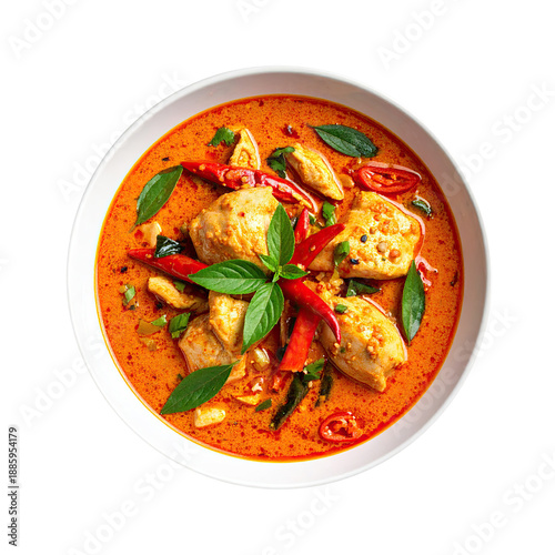 Bowl of Thai Red Chicken Cu...