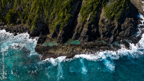 Vászonkép Tide pools from the ocean in St Croix US Virgin Islands