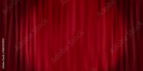 Red velvet theater curtain with spotlight on a stage backdrop illustration for Circus, movie theater, vintage, show, event, magic show hand-drawn background