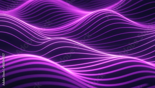 Wallpaper Mural Violet Glowing Wave Background Torontodigital.ca