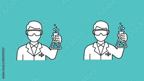 Detailed review and verification process of a completed task checklist with a magnifying glass for thorough inspection