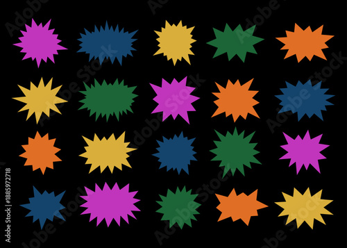 Pointy Shapes Sharp Geometric Abstract Vector Design Stock Illustrations