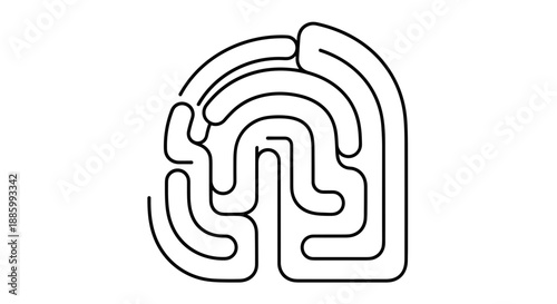 Abstract Maze Pattern Design.