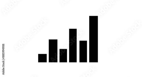 Bar Chart Showing Upward Trend and Growth 1.