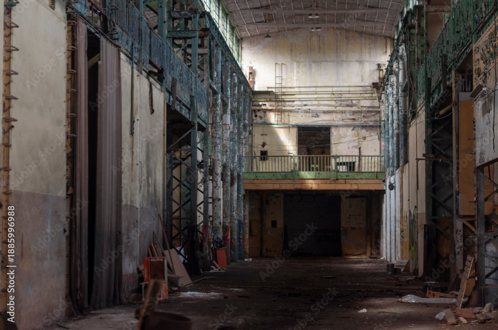 Fototapeta premium Abandoned Industrial Power Engineering Facility in Poland