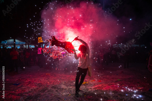 fireworks in mexican holidays