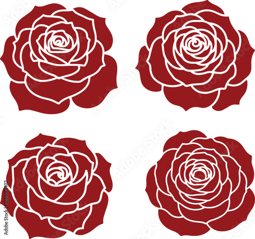 set of roses