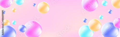 Fizzing air and water  colored bubbles with fizzy sparkles on transparent background. 