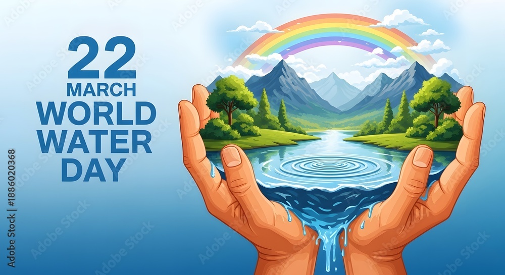 Fototapeta premium World water day conserving our planet's precious resource for a sustainable future