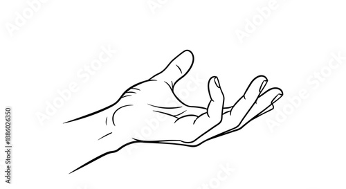 Open Hand Reaching Out in a Gesture of Giving.