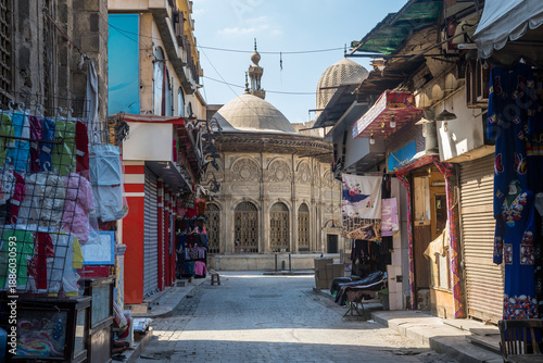 street view of cairo old town, egypt
