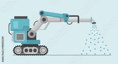Autonomous Robotic Sprayer Vehicle Demonstrating Advanced Liquid Application Technology