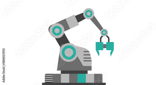 Cutting Edge Industrial Automation Robot Arm Symbolizing Precision And Future Workflows For Modern