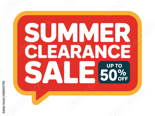 Summer Clearance Sale Discount Advertisement Sign