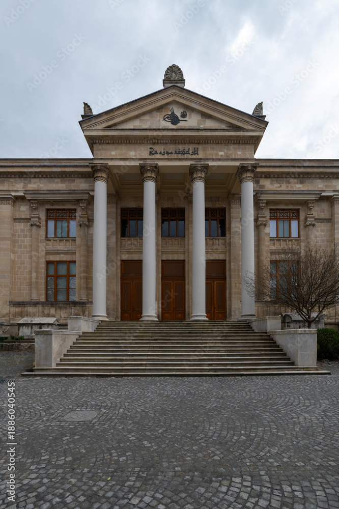 Obraz premium The Istanbul Archaeological Museums are the first museums located next to Topkapi Palace.