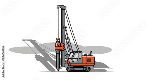 Heavy Duty Construction Pile Driver Machine Industrial Foundation Drilling Rig