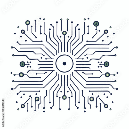 Circuit Board Technology Vector