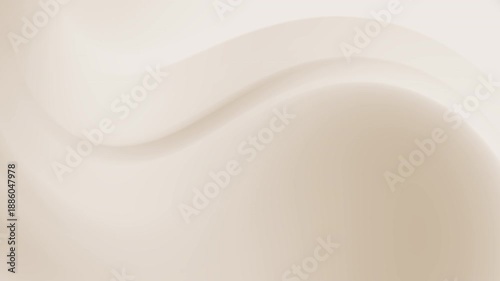 soft beige abstract wave background with smooth creamy gradients and gentle flowing motion, creating warm minimal visuals for lifestyle branding, elegant presentations, and modern interiors