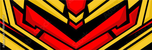 Vector car sticker wrap design. Graphic abstract line racing background kit design for vehicles, race cars, rallies, adventures, and liveries.