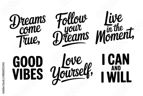 Inspirational Quotes and Typography Designs