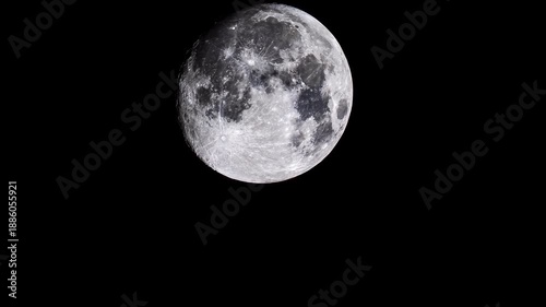 Spectacular spacecraft journey flying towards the Moon, revealing the intricate details of its craters and rugged terrain in a mesmerizing approach to the lunar surface against the void of space