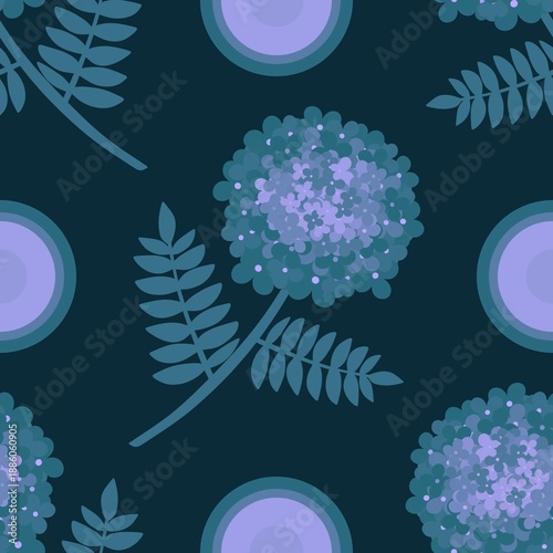 Floral seamless flowers pattern for wrapping paper and fabrics and kids clothes and spring party textiles and linens