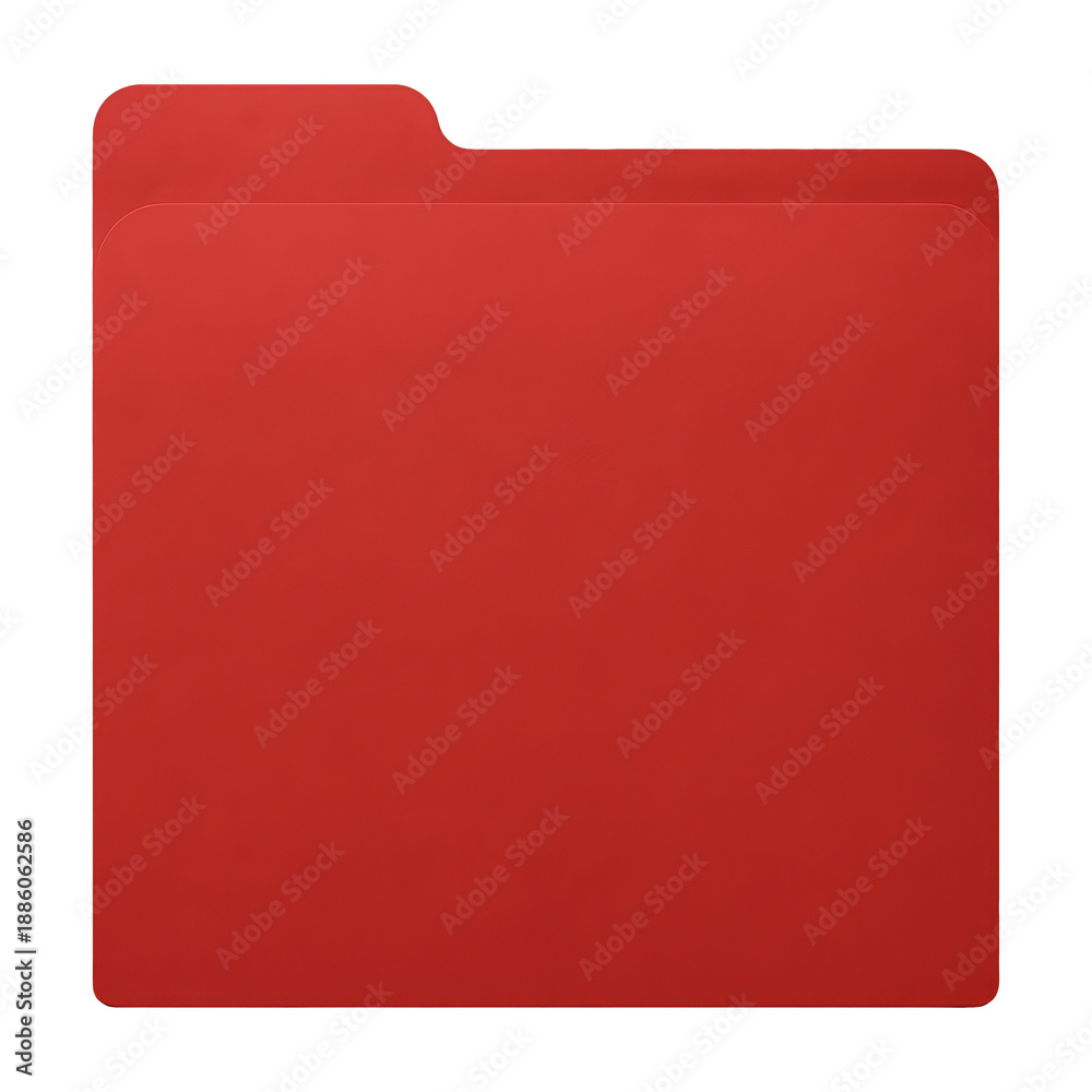 Fototapeta premium PNG Minimal red folder icon