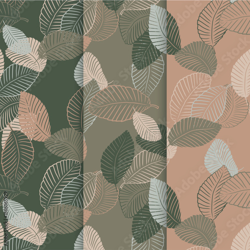 Pattern Leaves Set