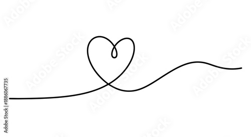 Continuous Line Heart.