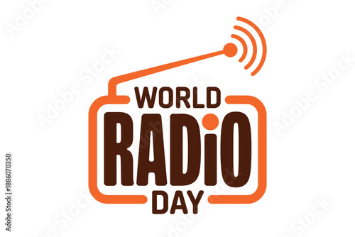 World Radio Day Logo Design