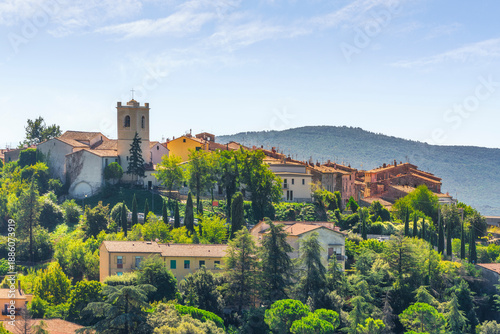 Tableau sur toile View of Monterotondo Marittimo Village in Tuscany, Italy