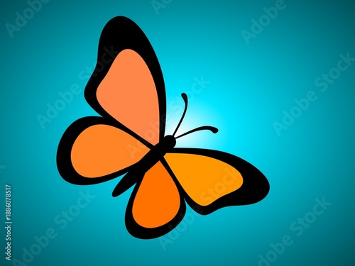 vector illustration of a butterfly