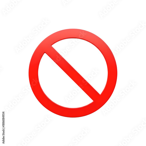 Free Download Red Prohibit Sign No Symbol Isolated On Transparent Background - GFXLoad