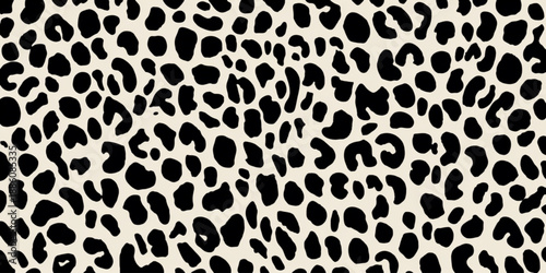 Black and white leopard spots pattern.