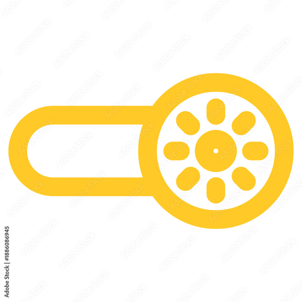 Fototapeta premium Flat Colored Light Mode Icon for Visual Interface Display