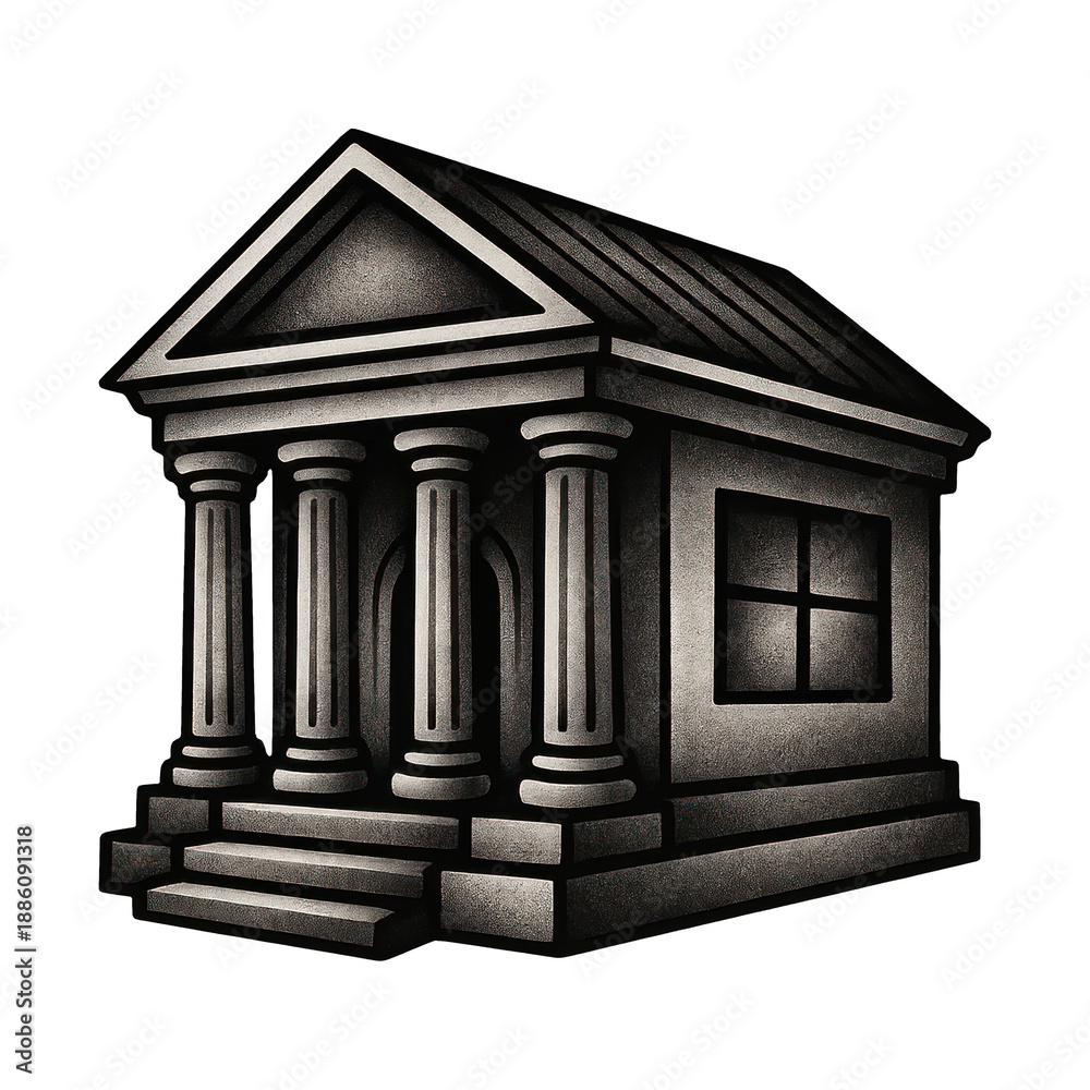 Obraz premium PNG Classical architecture with columns.