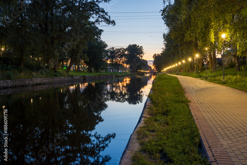 Slika na platnu Tsninsky Canal, Vyshny Volochyok, Tver region, Russia