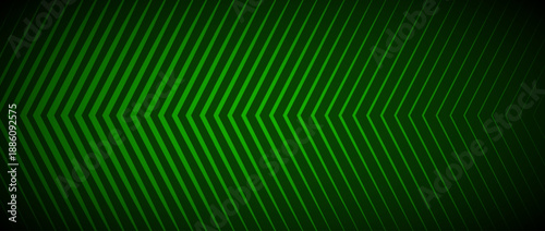 Dark green arrow background. Modern abstract chevron pattern wallpaper. Masculine game or sport arrowhead texture. Deep emerald zig zag backdrop for flyer, banner, poster, cover, presentation. Vector
