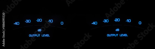 Fényképezés Loudspeaker System Led Digital Meters.