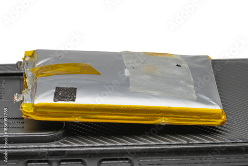 damage and swollen lithium ion battery