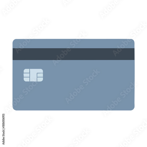 Blue Credit Card Illustration