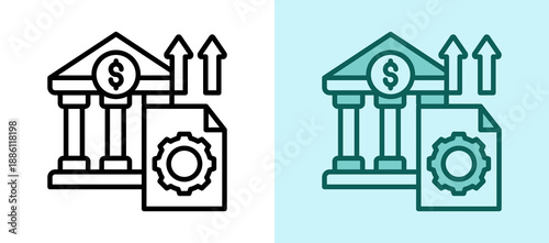 Monetary Policy whitegreen icon