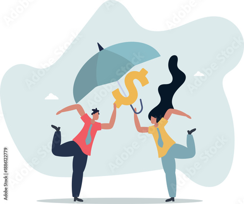 An insurance agent protects the investor's money.life and employment of people.