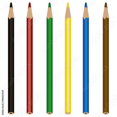 Lápis de cor colorida