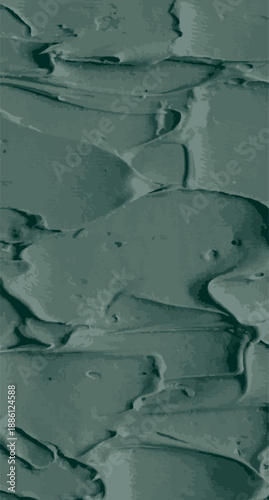AI, Abstract sage green oil paint texture background. Thick brush strokes of acrylic paint on canvas.