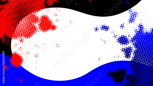 Halftone Esports Gaming Background with Copy Space-Red vs Blue 
