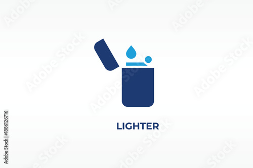 LIGHTER vector, icon or logo sign isolated symbol illustration