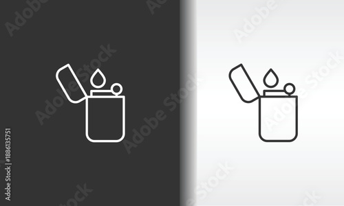 Lighter Vector, Icon Or Logo Sign Isolated Symbol Illustration