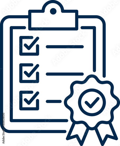 Compliance and Regulatory Security Line Icon