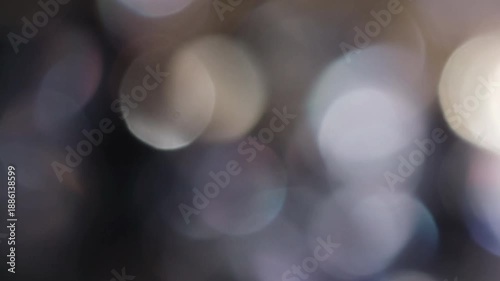 Rotating circular bokeh overlay clockwise motion 4K